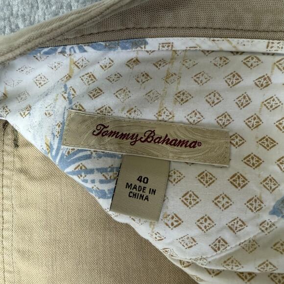 Tommy Bahama Pants Mens 40 Khaki Tencel Lyocell Blend Casual Chino Comfort - Picture 5 of 12